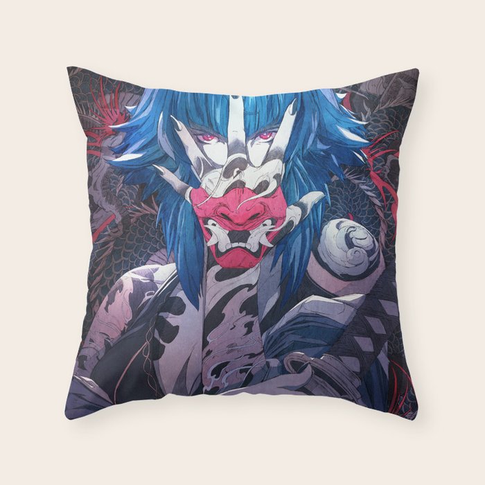 The Demon Throw Pillow Gallery Image 6