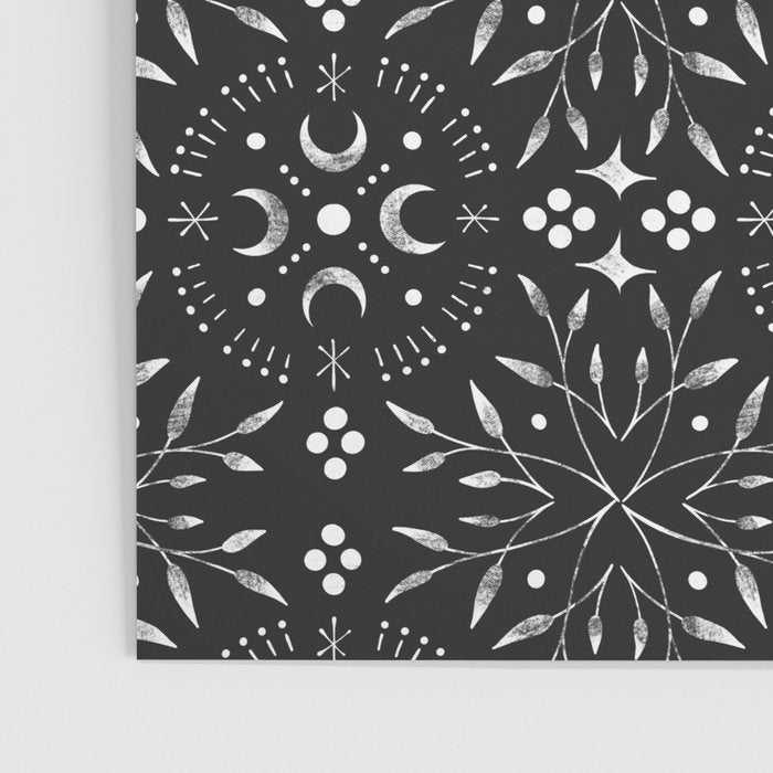 Mystical mosaic lunar phases BN Poster Gallery Image 3