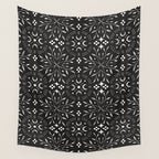 Mystical mosaic lunar phases BN Wall Tapestry Gallery Image 4