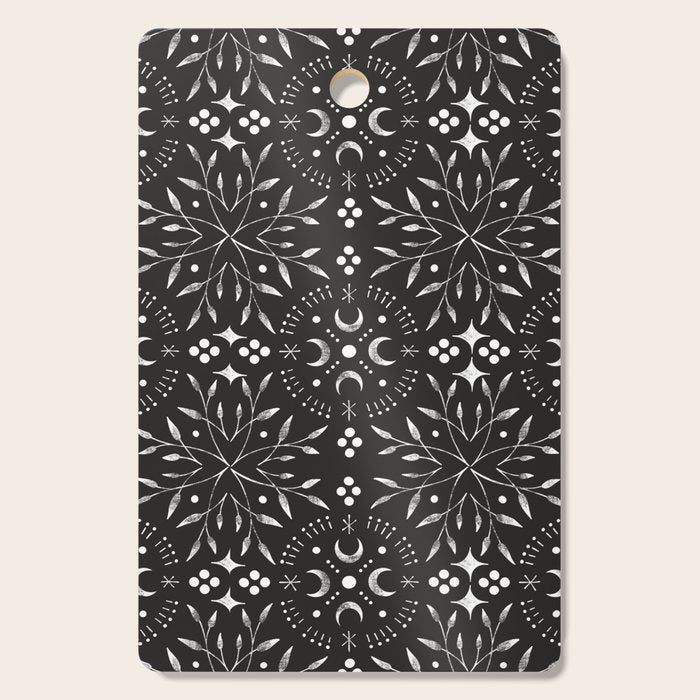 Mystical mosaic lunar phases BN Cutting Board Gallery Image 1