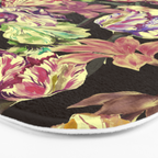 Watercolor Bloom in the Dark Bath Mat Gallery Image 3