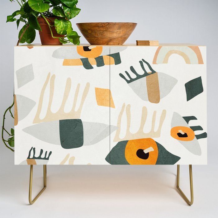 Abstract Art Eyes Credenza Gallery Image 1