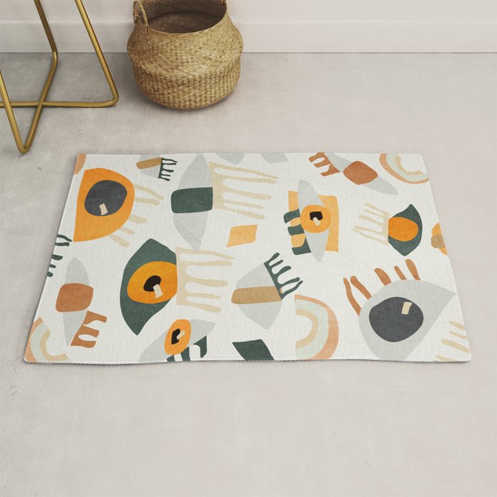 Abstract Art Eyes Rug Gallery Image 1