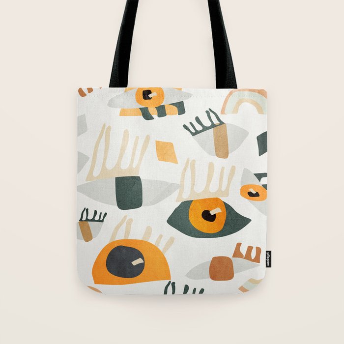 Abstract Art Eyes Tote Bag Gallery Image 1
