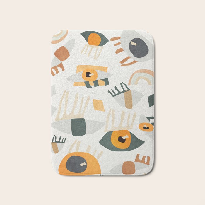 Abstract Art Eyes Bath Mat Gallery Image 1