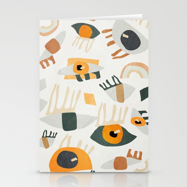 Abstract Art Eyes Stationery Card Gallery Image 1