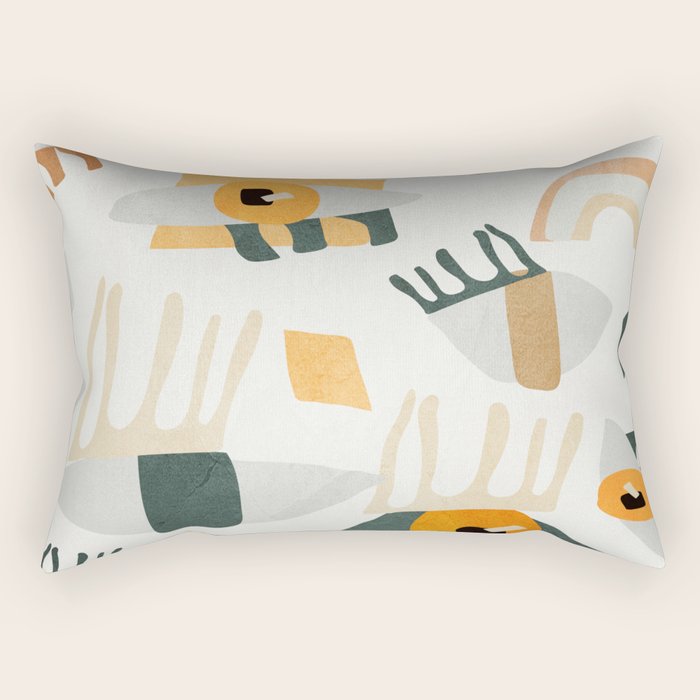 Abstract Art Eyes Rectangular Pillow Gallery Image 1