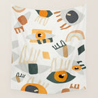 Abstract Art Eyes Wall Tapestry Gallery Image 4