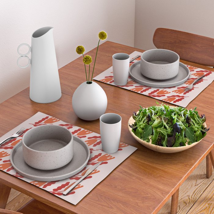 Wavy Flora II Placemat Gallery Image 2