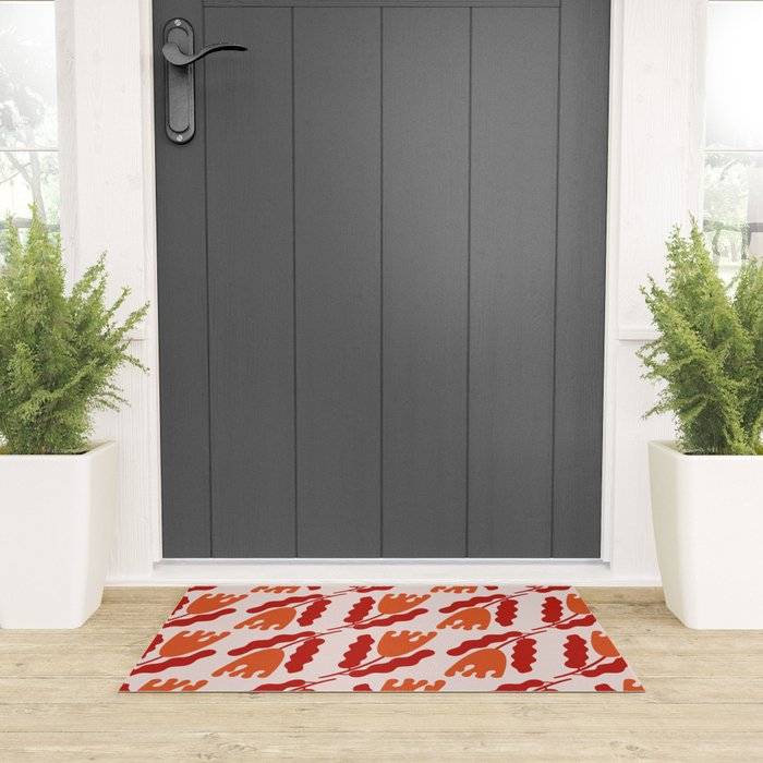 Wavy Flora II Welcome Mat Gallery Image 3
