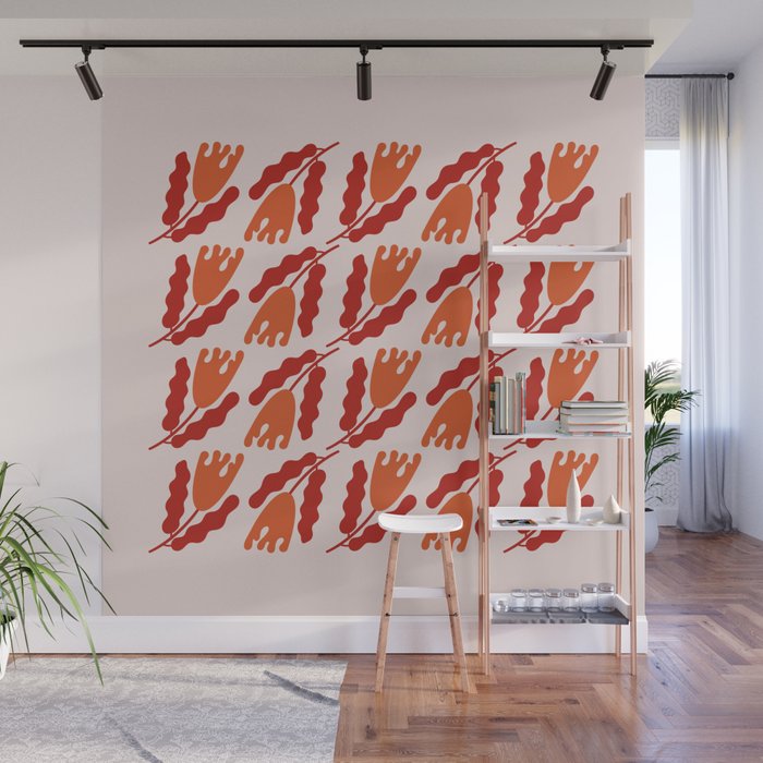 Wavy Flora II Wall Mural Gallery Image 1