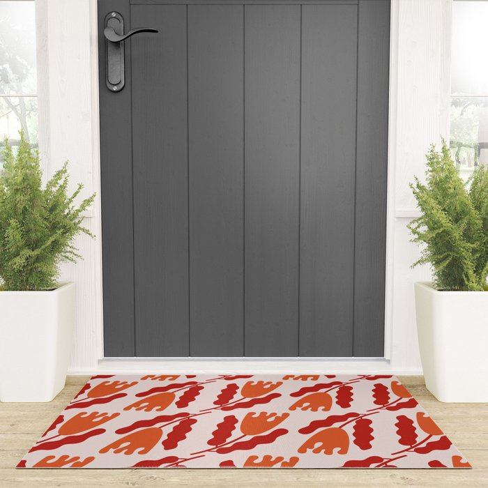 Wavy Flora II Welcome Mat Gallery Image 3