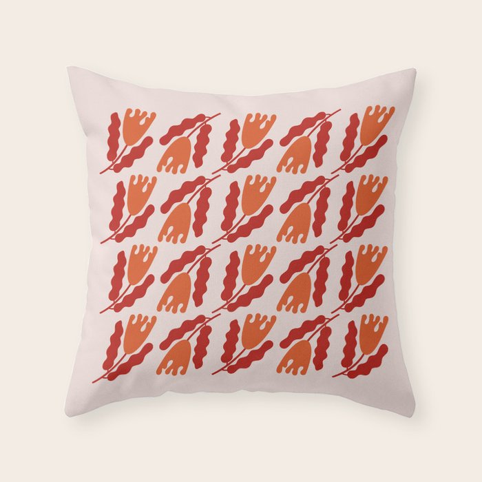 Wavy Flora II Throw Pillow Gallery Image 6