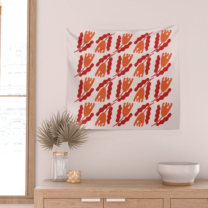 Wavy Flora II Wall Tapestry Gallery Image 2