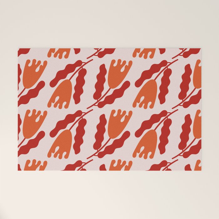 Wavy Flora II Welcome Mat Gallery Image 1