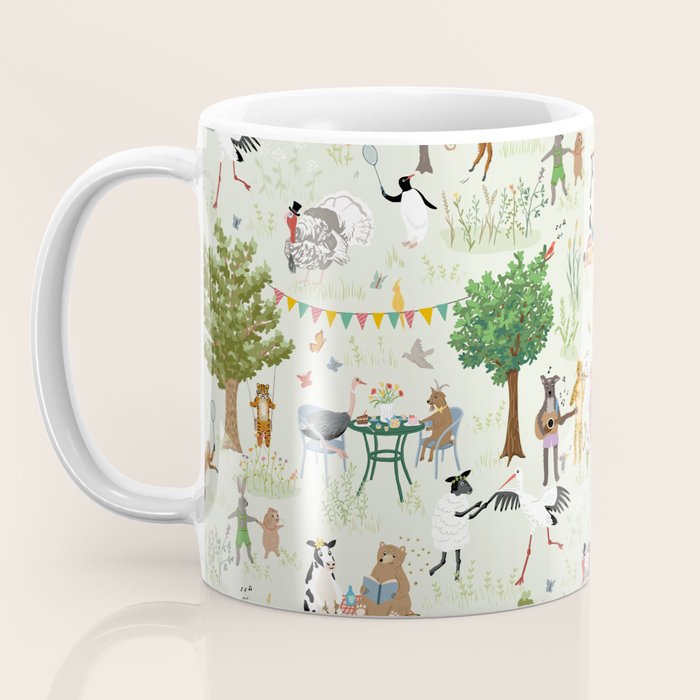 Animals' Garden Party Coffee Mug Gallery Image 3