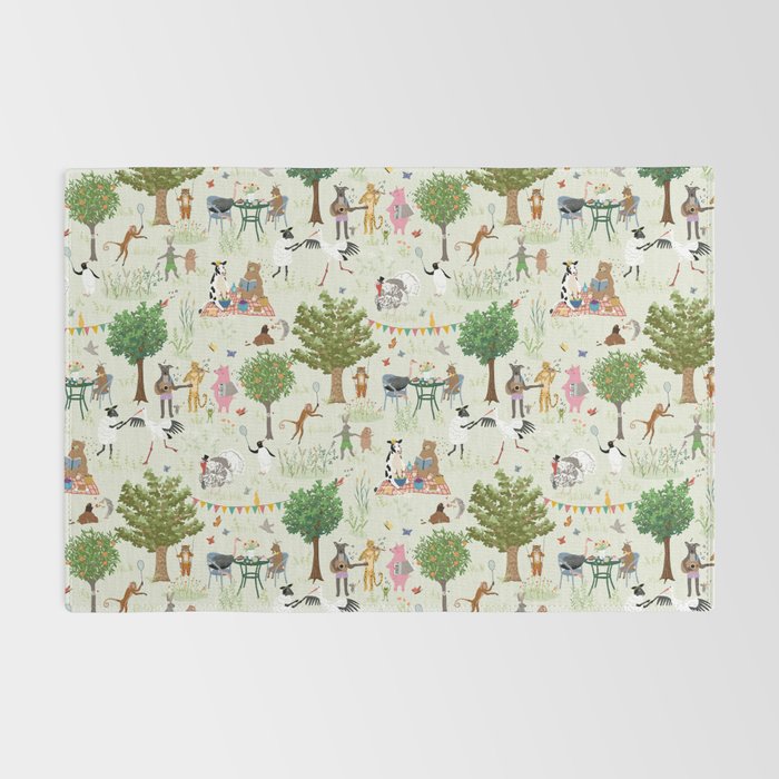 Animals' Garden Party Rug Gallery Image 2