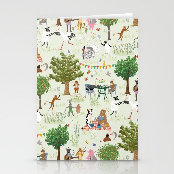 Animals' Garden Party Stationery Card Gallery Image 2