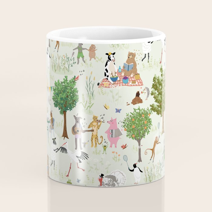 Animals' Garden Party Coffee Mug Gallery Image 4