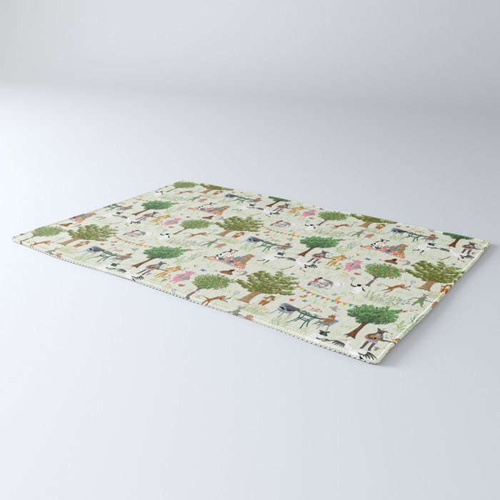 Animals' Garden Party Rug Gallery Image 3