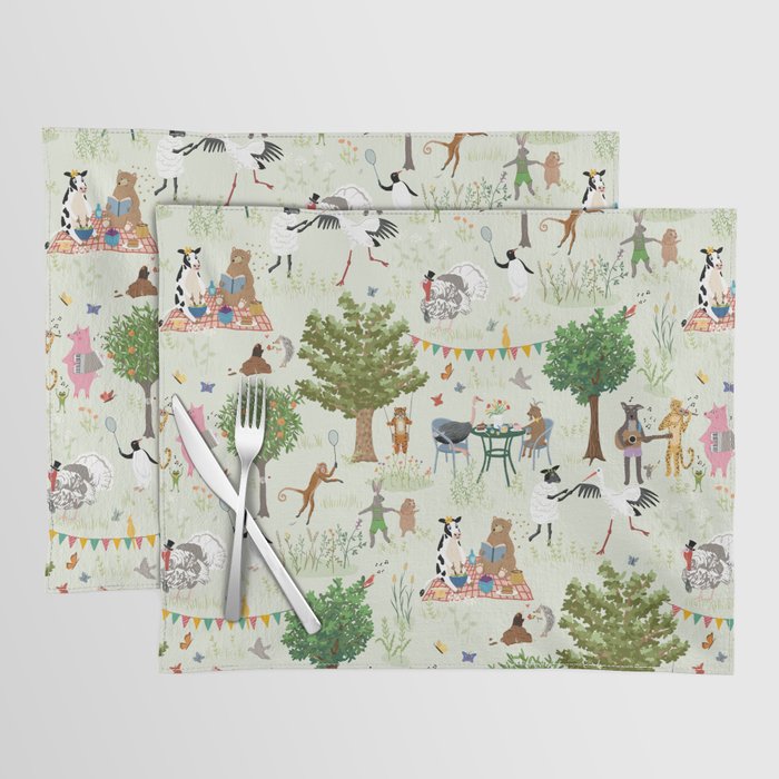 Animals' Garden Party Placemat Gallery Image 1