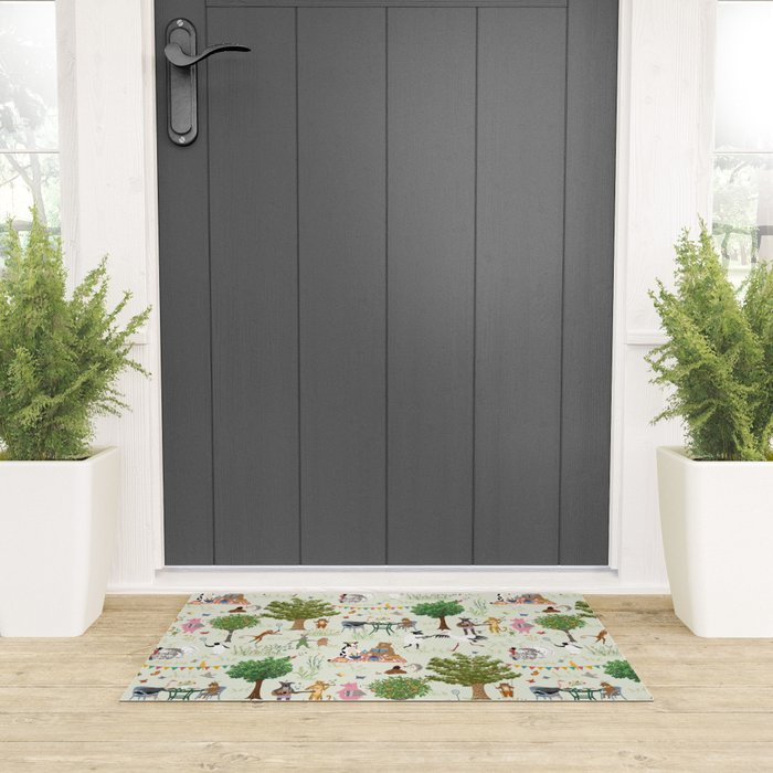 Animals' Garden Party Welcome Mat Gallery Image 3