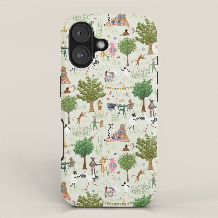 Animals' Garden Party iPhone Case Gallery Image 1