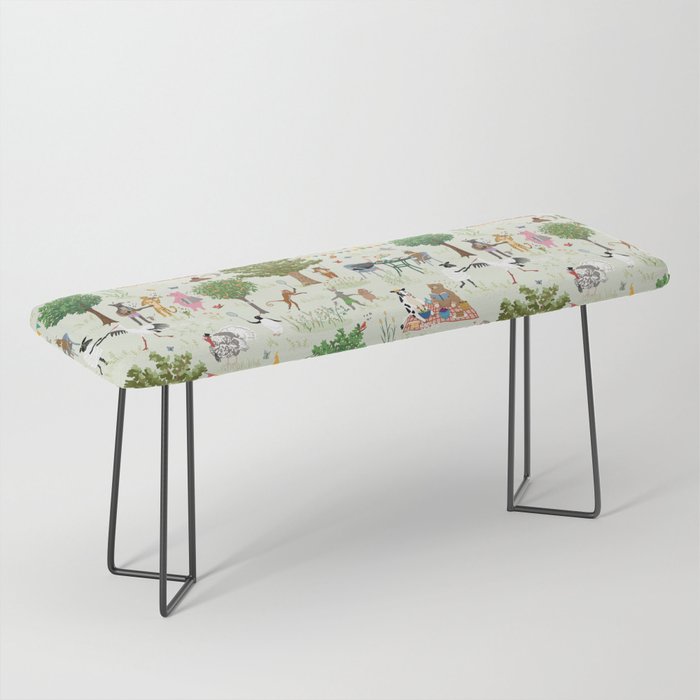 Animals' Garden Party Bench Gallery Image 1