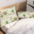Animals' Garden Party Pillow Sham Gallery Image 2