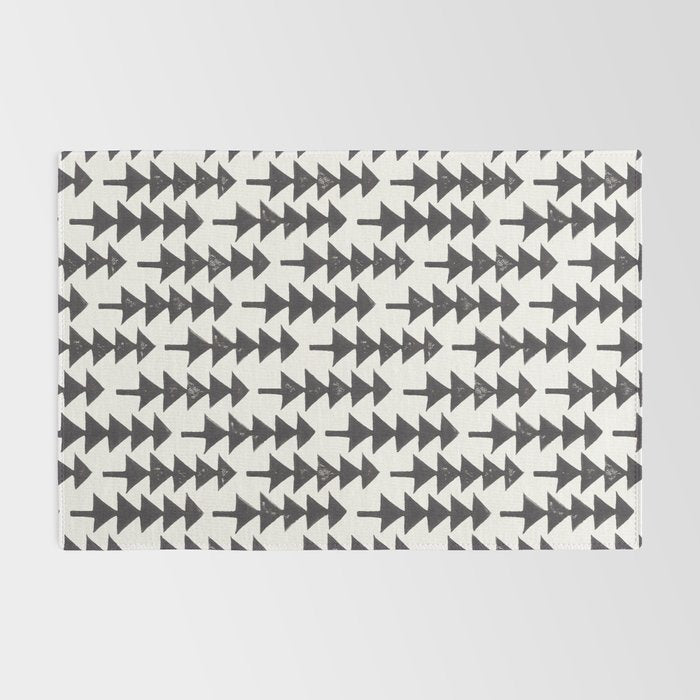 Linocut Forest Rug Gallery Image 2