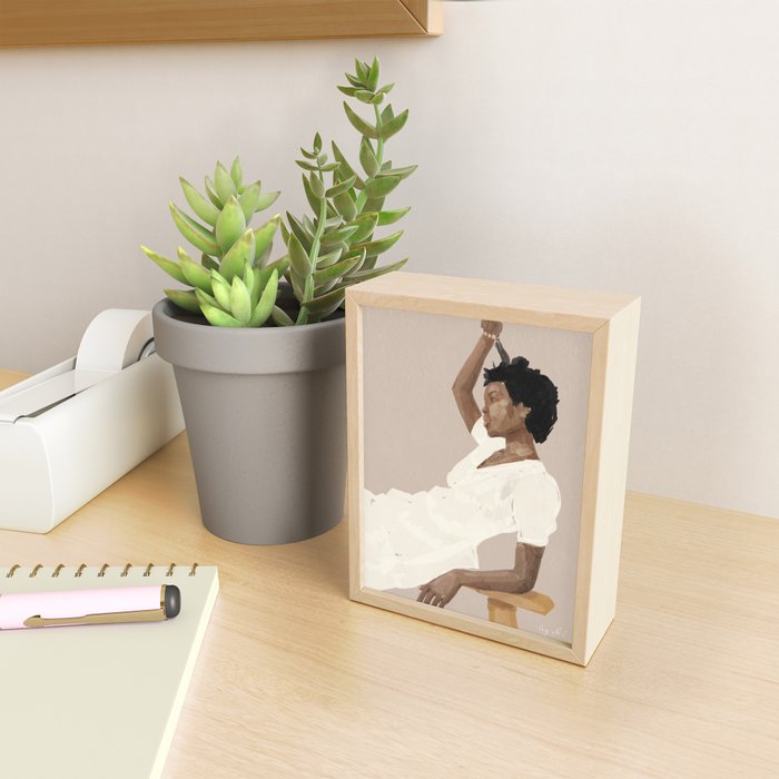 thinking about you Mini Art Print Gallery Image 2