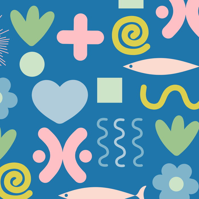 Cute Miscellany Cheerful Whimsical Pattern Blue Pink Chartreuse Coffee Mug Gallery Image 2