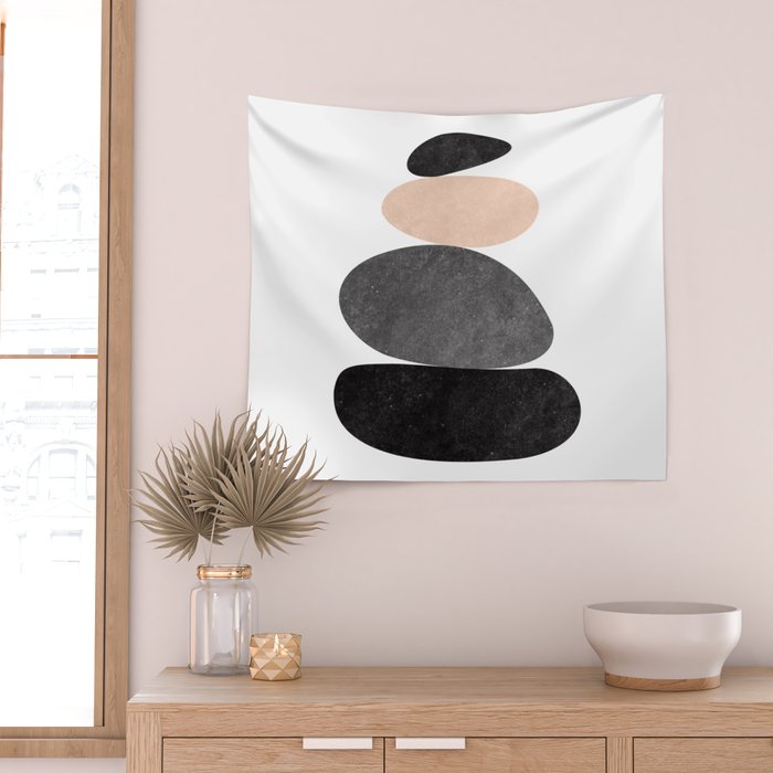 Peaceful, Zen, Balance, Geometric Art Wall Tapestry Gallery Image 2