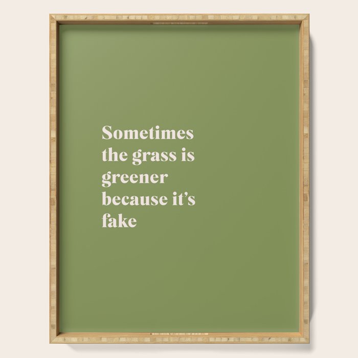 Grass is Greener Serving Tray Gallery Image 1