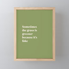 Grass is Greener Mini Art Print Gallery Image 1