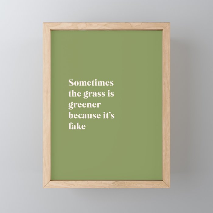 Grass is Greener Mini Art Print Gallery Image 1