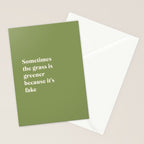 Grass is Greener Stationery Card Gallery Image 2