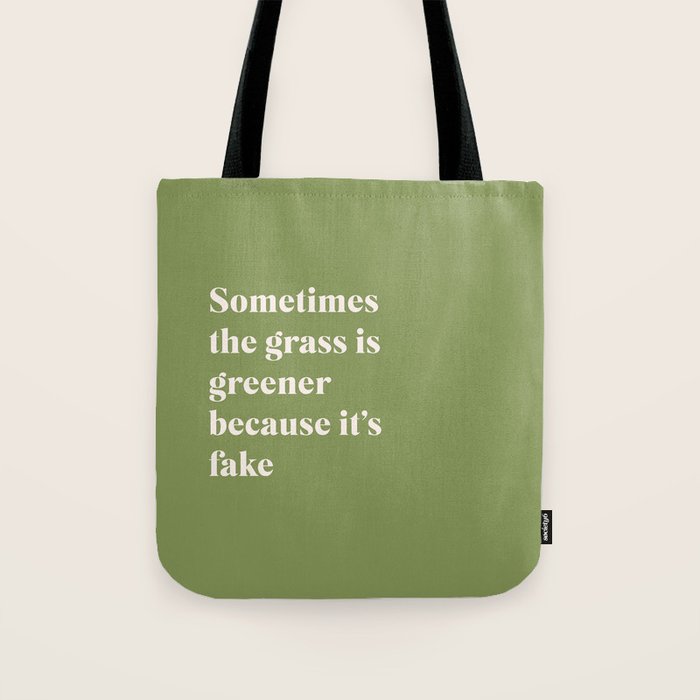 Grass is Greener Tote Bag Gallery Image 1