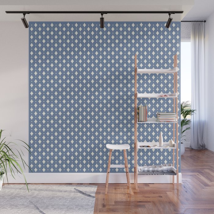 Vintage Stars V Blue Wall Mural Gallery Image 1