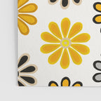 Retro Florals â Yellow & Black Poster Gallery Image 3