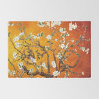 Vincent van Gogh Blossoming Almond Tree (Almond Blossoms) Orange Sky Rug Gallery Image 2