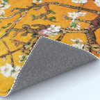 Vincent van Gogh Blossoming Almond Tree (Almond Blossoms) Orange Sky Rug Gallery Image 4