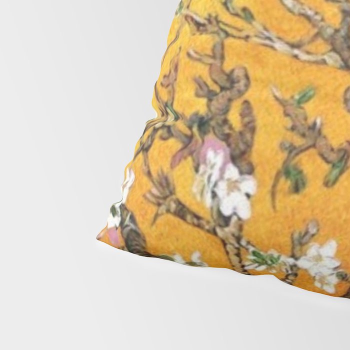 Vincent van Gogh Blossoming Almond Tree (Almond Blossoms) Orange Sky Pillow Sham Gallery Image 4