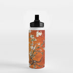 Vincent van Gogh Blossoming Almond Tree (Almond Blossoms) Orange Sky Water Bottle Gallery Image 2