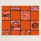 Cancer Checkered Print Jigsaw Puzzle Gallery Image 1