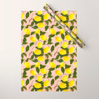 Summer Harvest Lemon Wrapping Paper Gallery Image 1