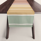Gradient Arch XXVII Earthy Mid Century Modern Rainbow Table Runner Gallery Image 1