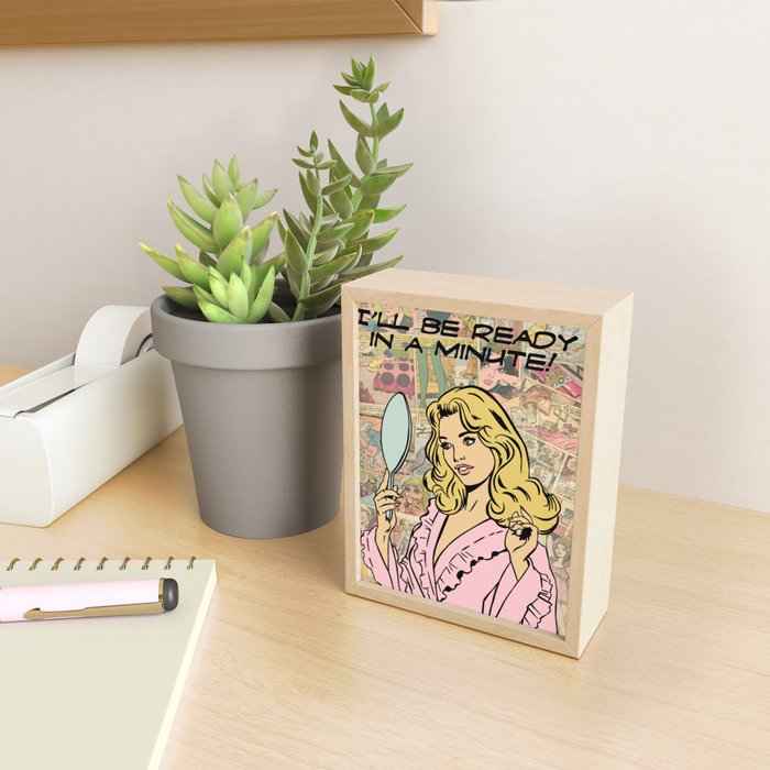 ready in a min color Mini Art Print Gallery Image 2