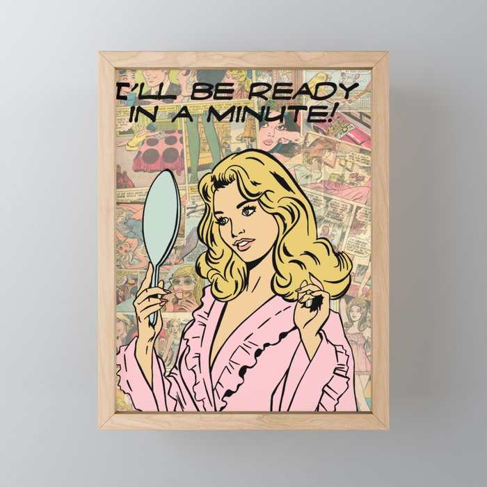ready in a min color Mini Art Print Gallery Image 1