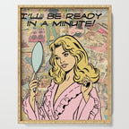 ready in a min color Serving Tray Gallery Image 1